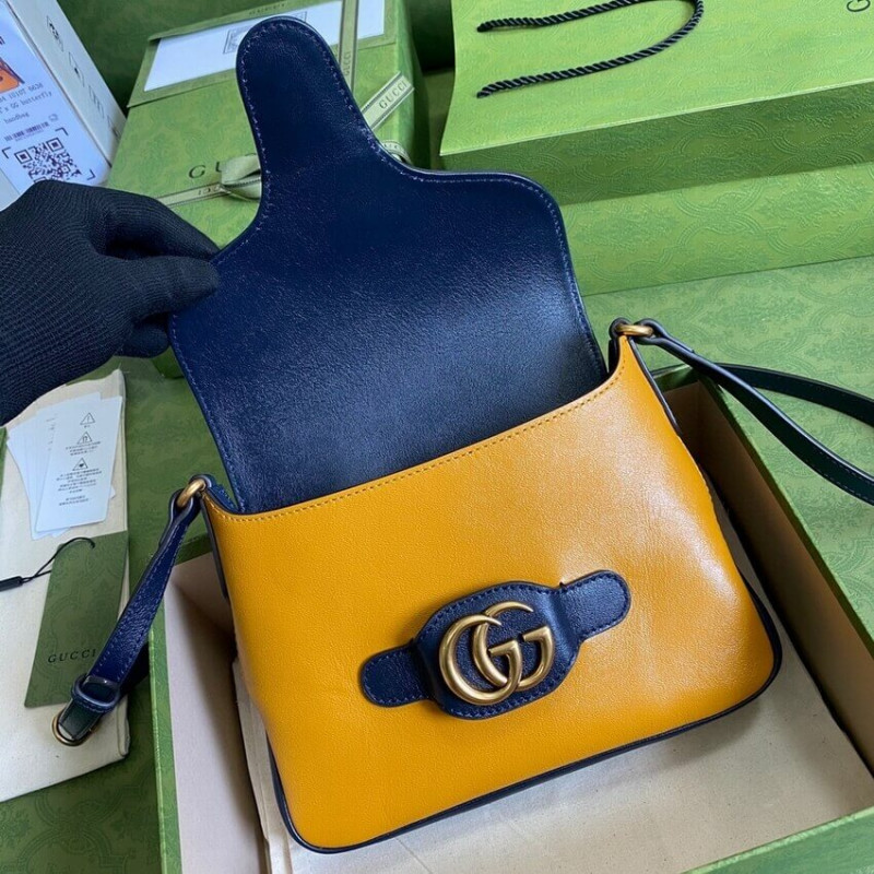Bolsa de mensajero pequeño Gucci con doble G 648934-7