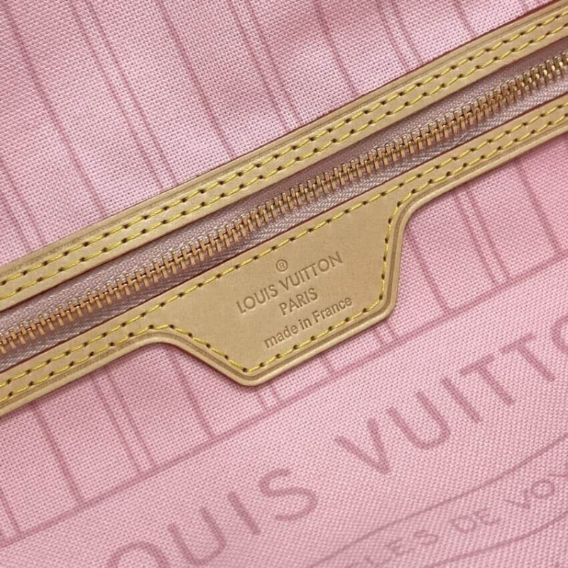 Louis Vuitton Damier Azur Neverfull PM N41362 Pink-10