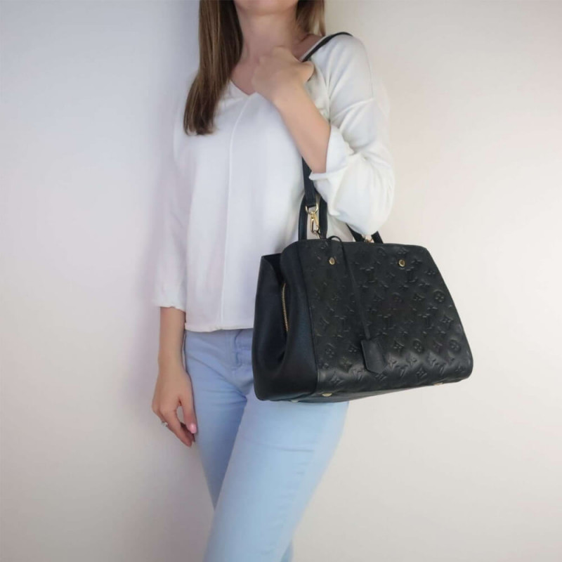 Louis Vuitton Monogram Empreinte Leather Montaigne MM M41048-3