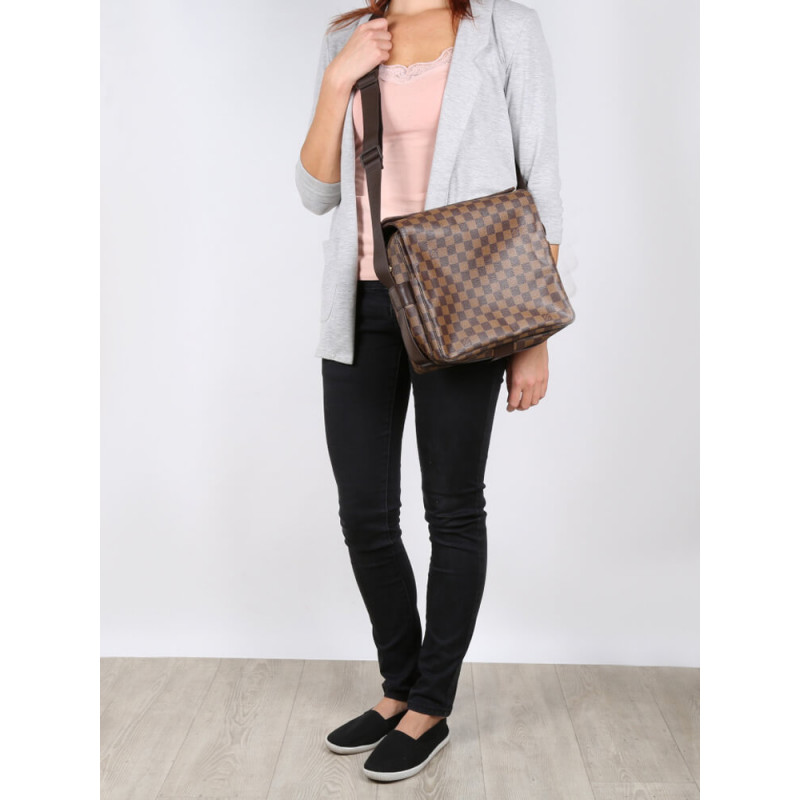 Louis Vuitton Damier Ebene Naviglio Messenger Bolsa N45255-2