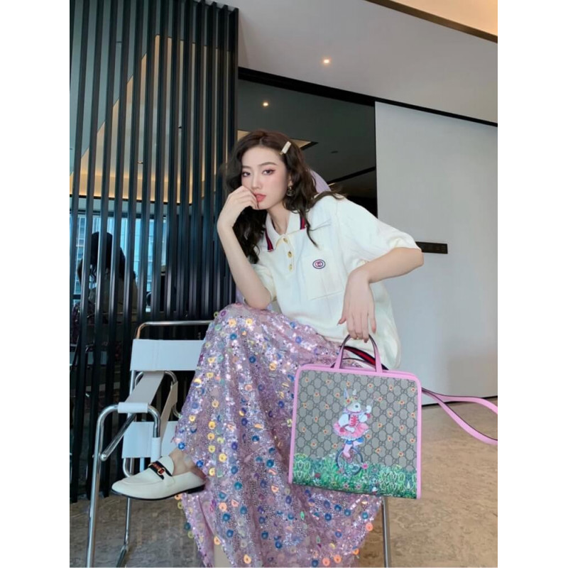 Gucci Yuko Higuchi Bolsa 630542 Impresión de conejo-2