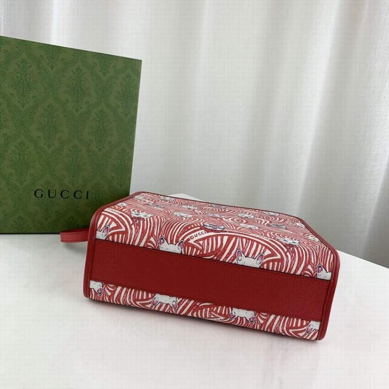 Gucci Yuko Higuchi Tote Bolsa Cat Print 605614-4