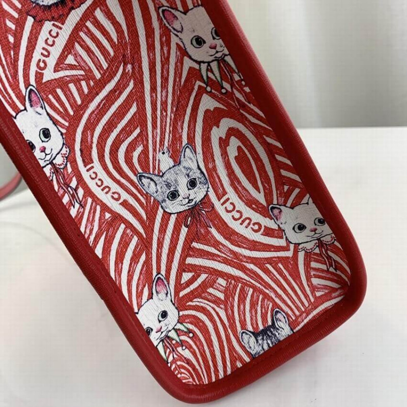 Gucci Yuko Higuchi Tote Bolsa Cat Print 605614-6
