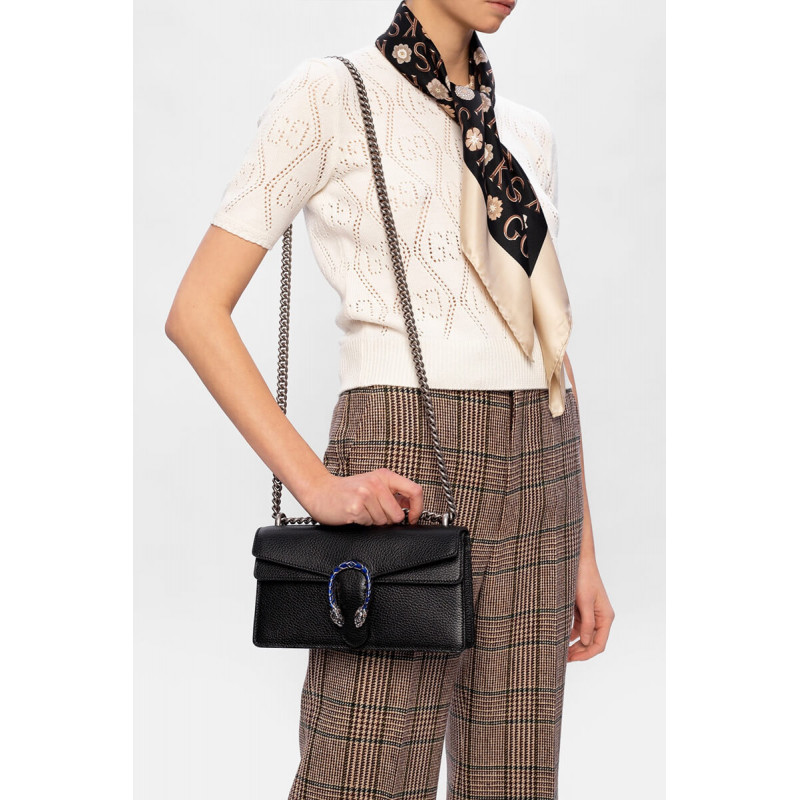 Bolso de hombro pequeño de cuero Gucci Dionysus 499623-1