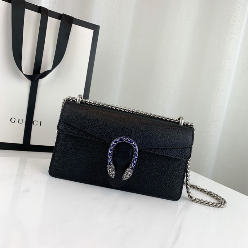 Bolso de hombro pequeño de cuero Gucci Dionysus 499623-2