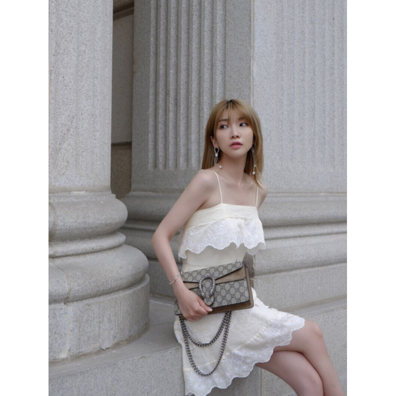 Gucci Dionysus GG Canvas Small Shoulder Bolsa 499623-5