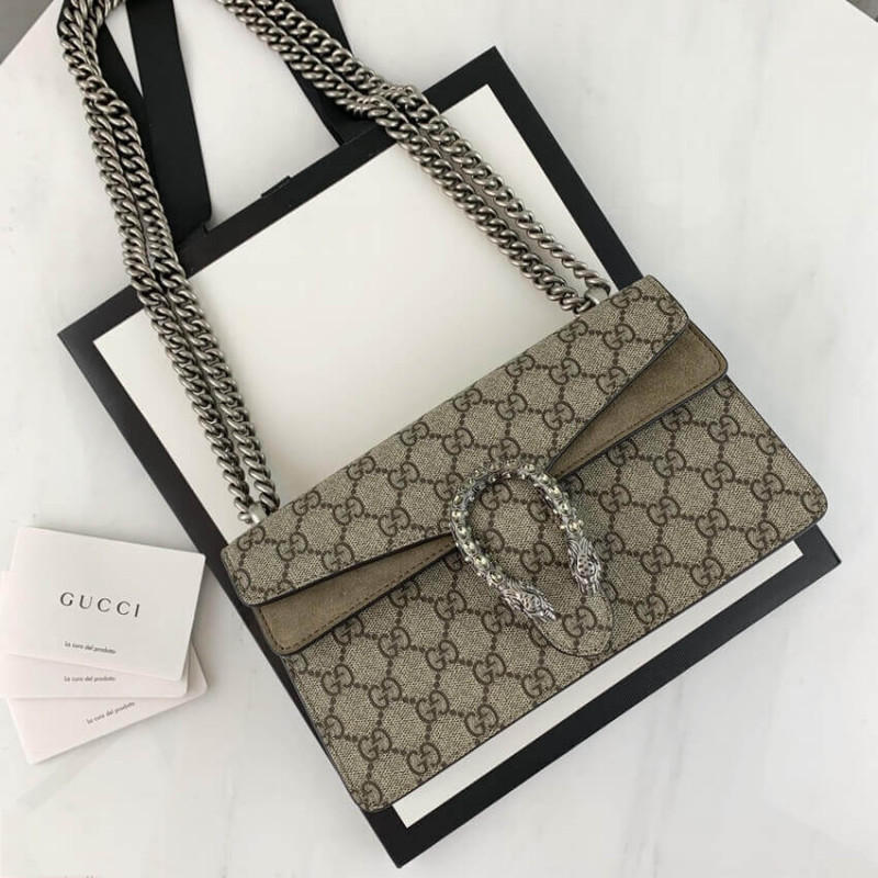 Gucci Dionysus GG Canvas Small Shoulder Bolsa 499623-11