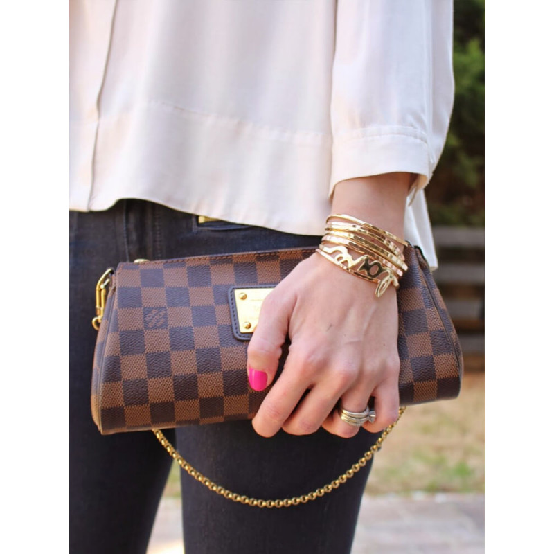 Louis Vuitton Damier Ebene Canvas Eva Clutch N55213-2