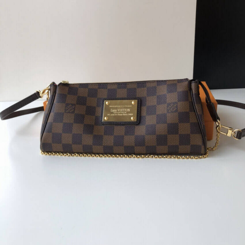Louis Vuitton Damier Ebene Canvas Eva Clutch N55213-3