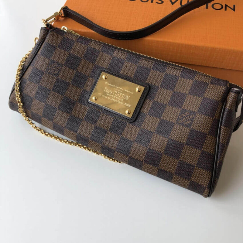 Louis Vuitton Damier Ebene Canvas Eva Clutch N55213-5