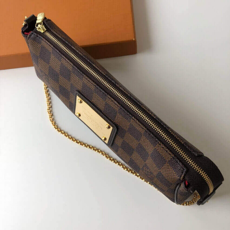 Louis Vuitton Damier Ebene Canvas Eva Clutch N55213-6