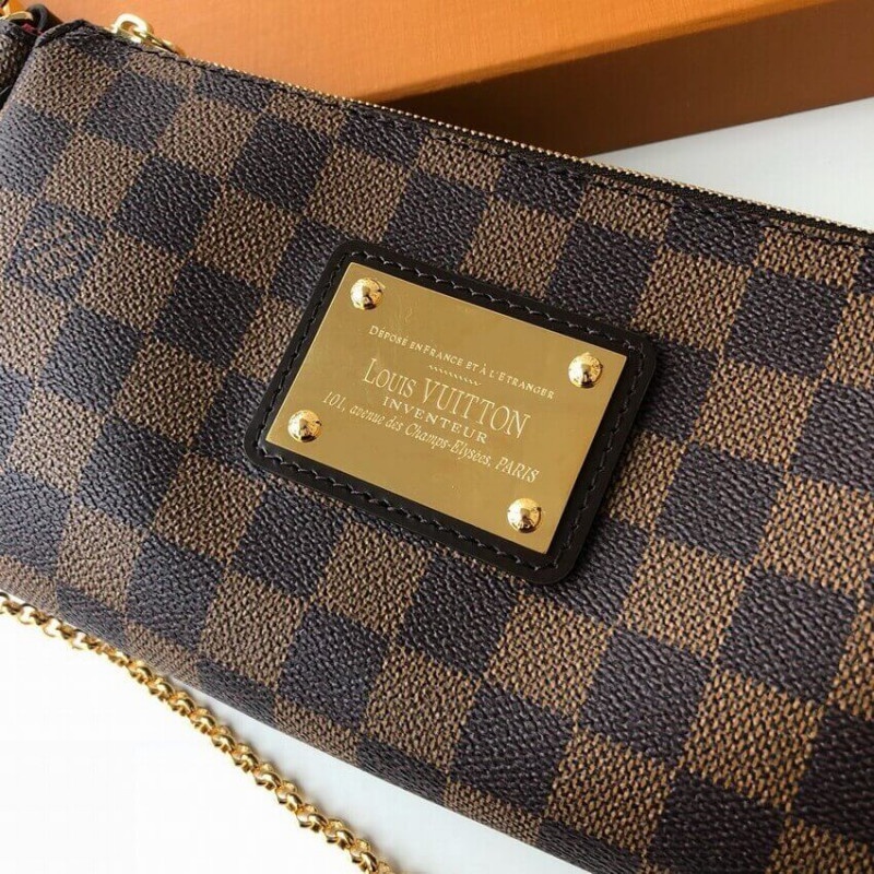 Louis Vuitton Damier Ebene Canvas Eva Clutch N55213-8