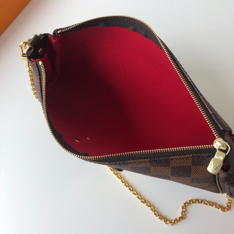 Louis Vuitton Damier Ebene Canvas Eva Clutch N55213-11