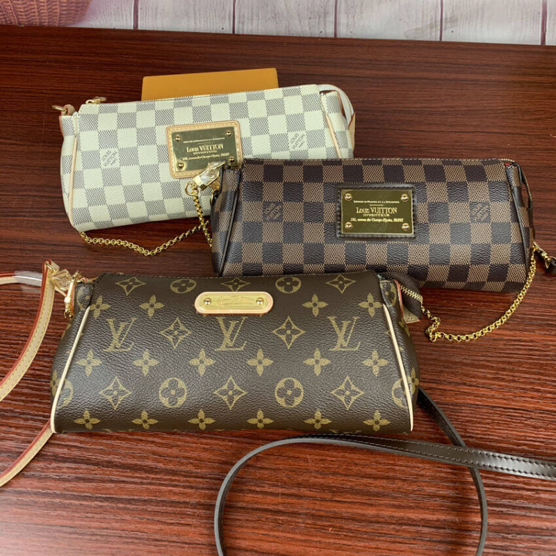 Louis Vuitton Damier Ebene Canvas Eva Clutch N55213-12