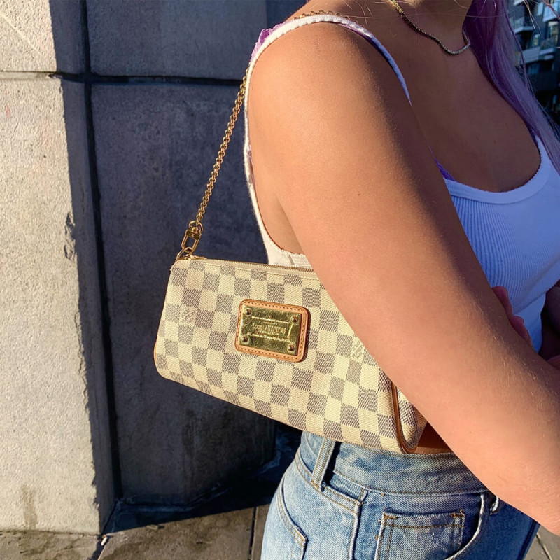 Louis Vuitton Damier Azur Canvas Eva Clutch N55214-2