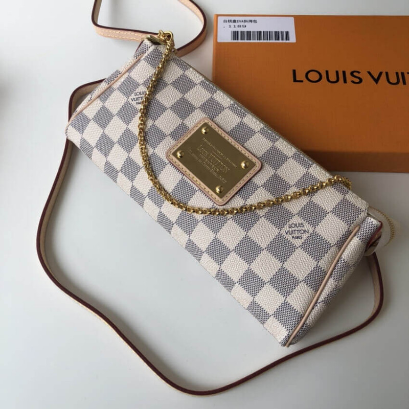 Louis Vuitton Damier Azur Canvas Eva Clutch N55214-6