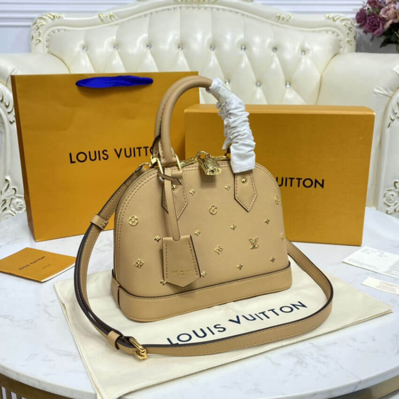Louis Vuitton Alma BB Monogram Metal en Beige M58638-5