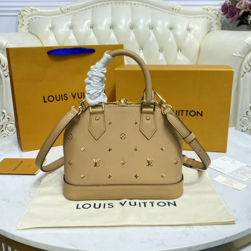 Louis Vuitton Alma BB Monogram Metal en Beige M58638-6