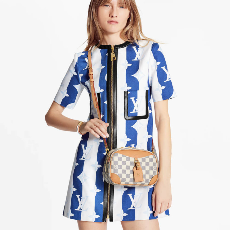 Louis Vuitton Damier Azur Mini Deauville N50048-1