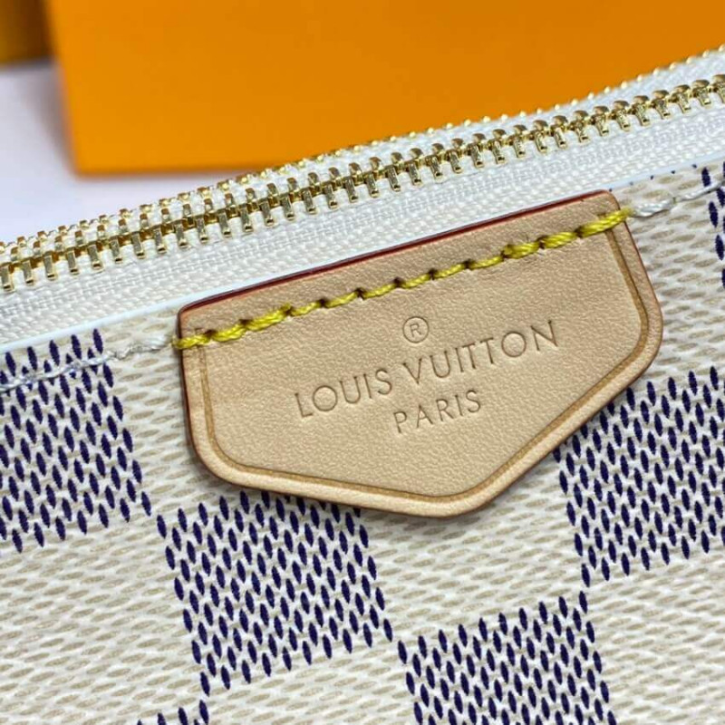 Louis Vuitton Damier Azur Double Zip Pochette N60460-7