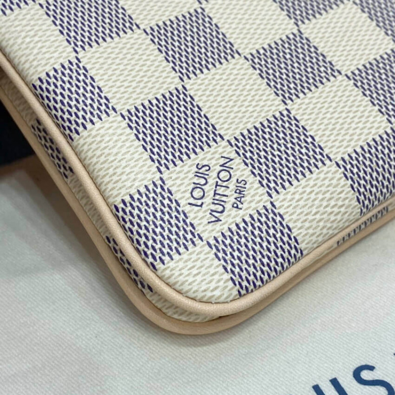 Louis Vuitton Damier Azur Double Zip Pochette N60460-8