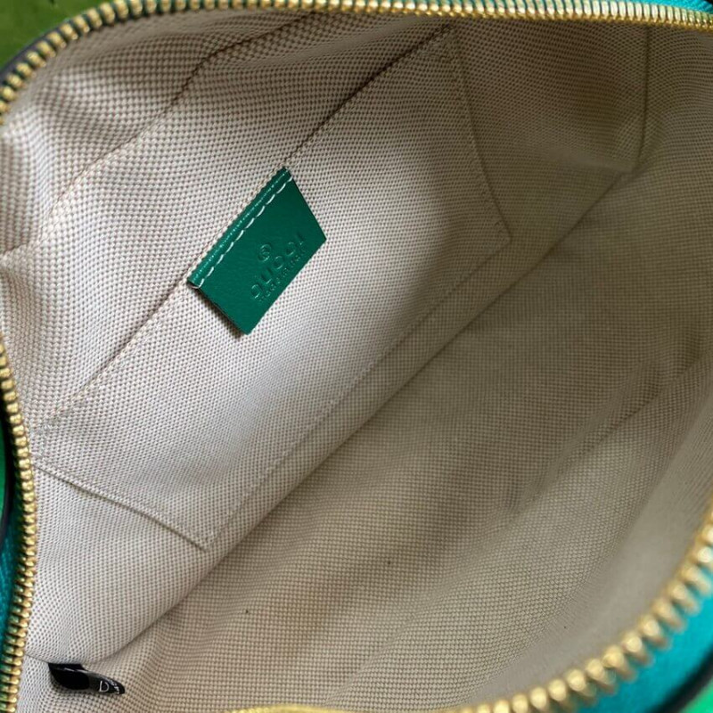 Gucci GG Marmont Bolso de hombro pequeño 447632 Cuero verde y esmeralda-8