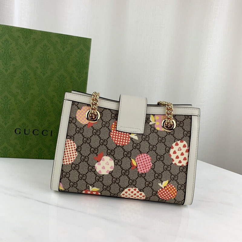 Gucci Cadlock GG Heart Patrón de manzana Bolso de hombro pequeño 498156-4