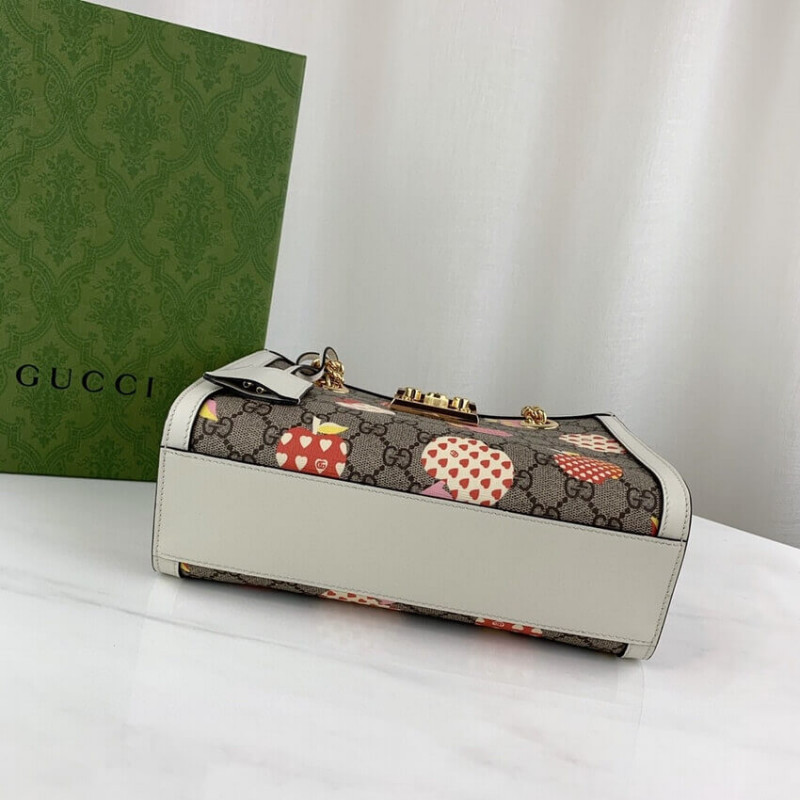 Gucci Cadlock GG Heart Patrón de manzana Bolso de hombro pequeño 498156-5