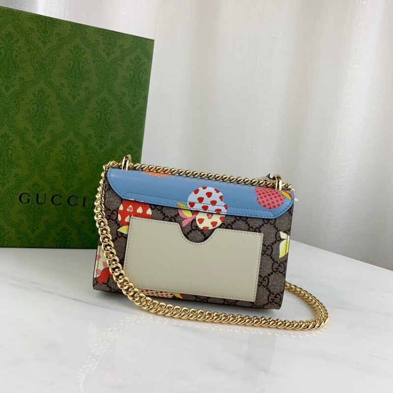 Gucci Candlock Heart Patrón de manzana Bolso de hombro pequeño 409487-8