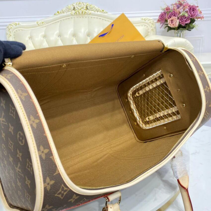 Louis Vuitton Monogram Canvas Carrier de perros 50 M42021-17