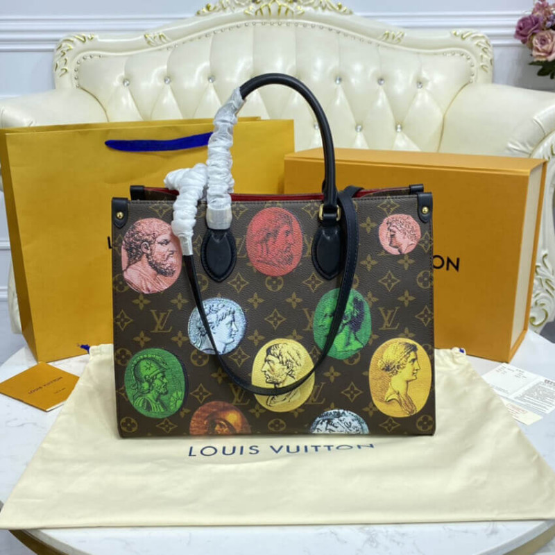 LOUIS VUITTON Monogram Cameo impreso Onthgo MM M59245-6