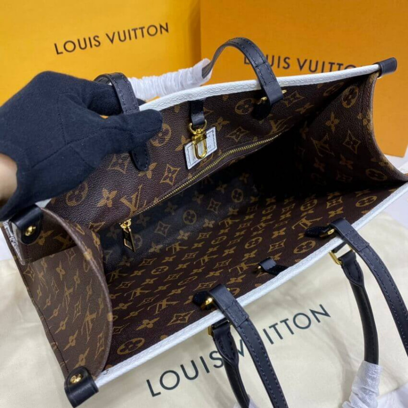 Louis Vuitton Impreso de cuero de ternero Matte Onthego MM M59264-11