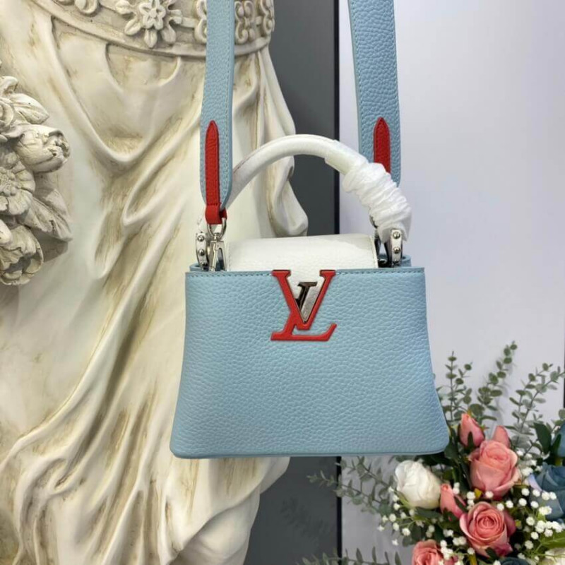 Louis Vuitton Taurillon Cuero Capucines Mini M57519-3