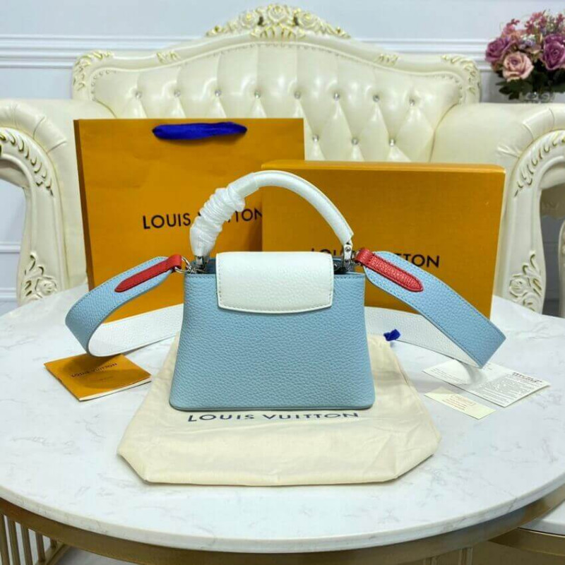 Louis Vuitton Taurillon Cuero Capucines Mini M57519-6