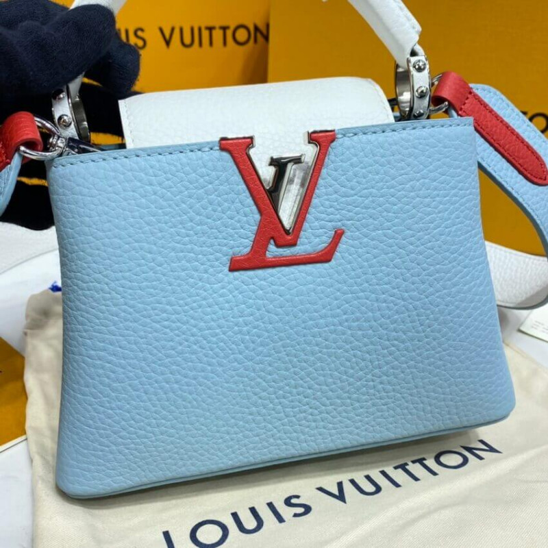 Louis Vuitton Taurillon Cuero Capucines Mini M57519-8