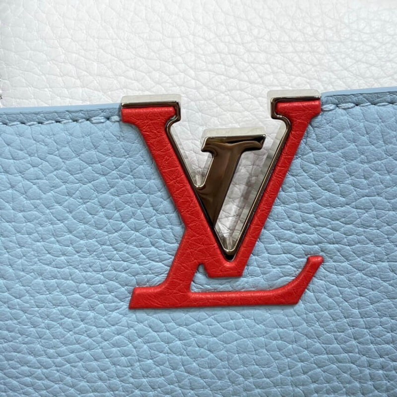 Louis Vuitton Taurillon Cuero Capucines Mini M57519-9
