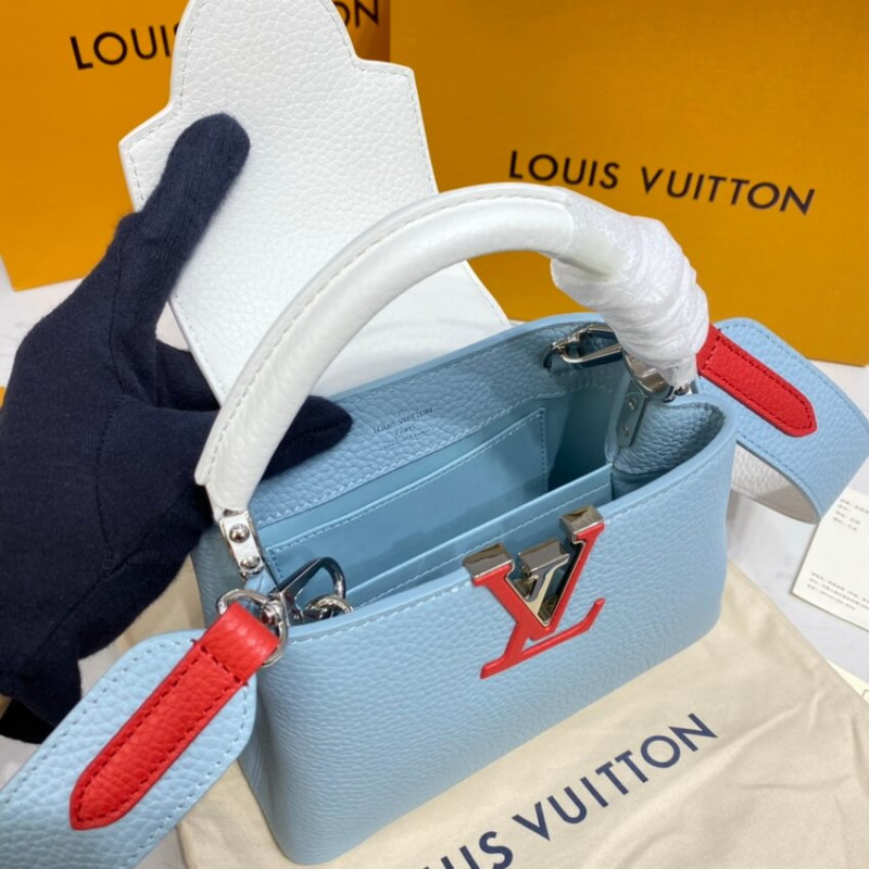 Louis Vuitton Taurillon Cuero Capucines Mini M57519-14
