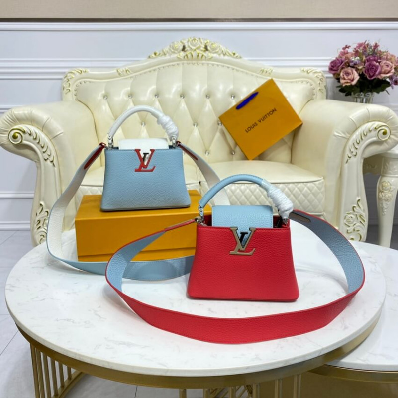 Louis Vuitton Taurillon Cuero Capucines Mini M57519-17