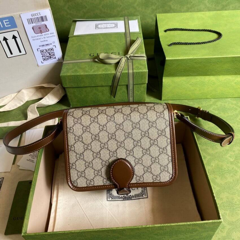 Gucci Mini Shoulder Bolsas con G en GG Supreme 671620-6