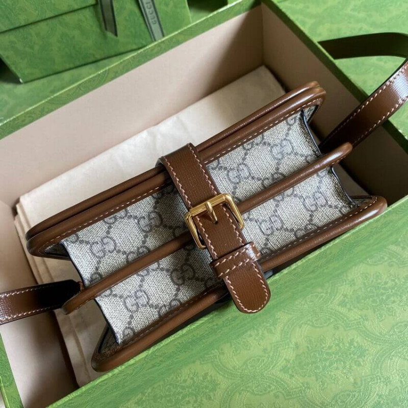 Gucci Mini Shoulder Bolsas con G en GG Supreme 671620-7