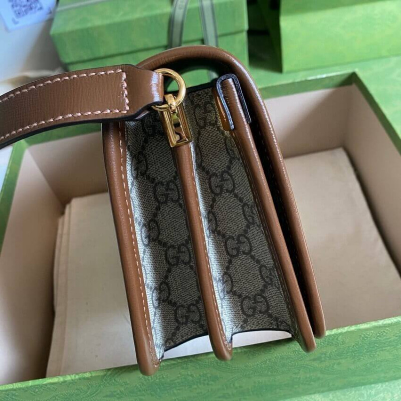 Gucci Mini Shoulder Bolsas con G en GG Supreme 671620-10