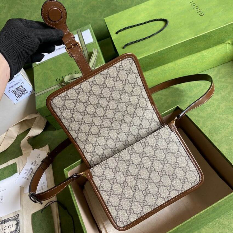 Gucci Mini Shoulder Bolsas con G en GG Supreme 671620-11