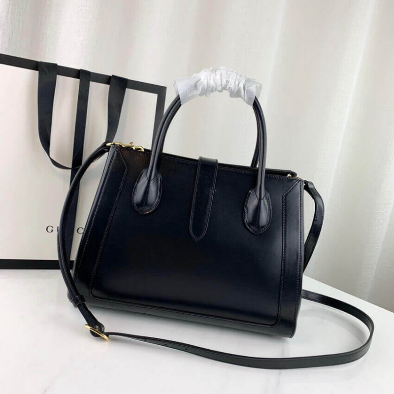 Gucci Jackie 1961 bolso mediano en cuero negro 649016-9