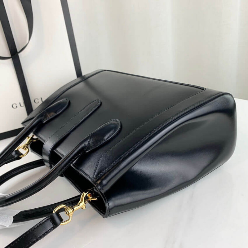 Gucci Jackie 1961 bolso mediano en cuero negro 649016-13