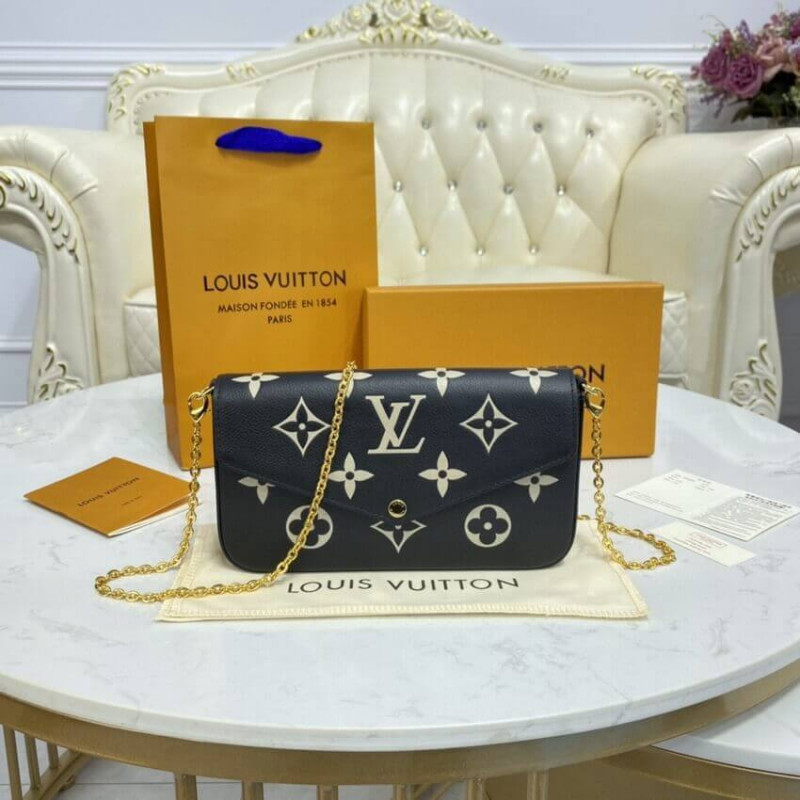 Louis Vuitton Bicolor Monogram Empreinte Leather Felicie Pochette M80482-2