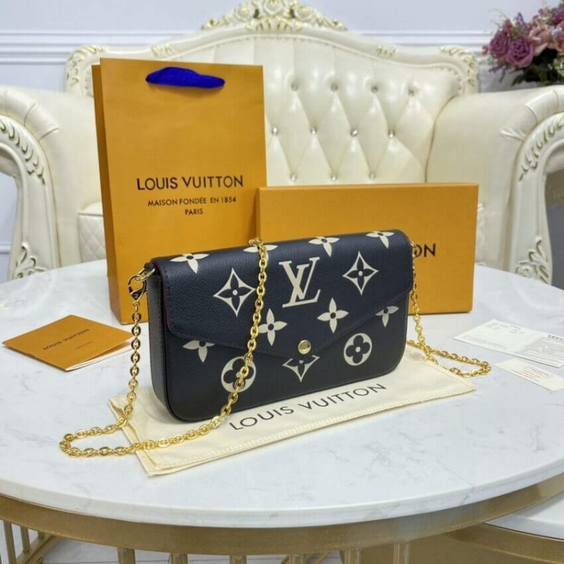 Louis Vuitton Bicolor Monogram Empreinte Leather Felicie Pochette M80482-3