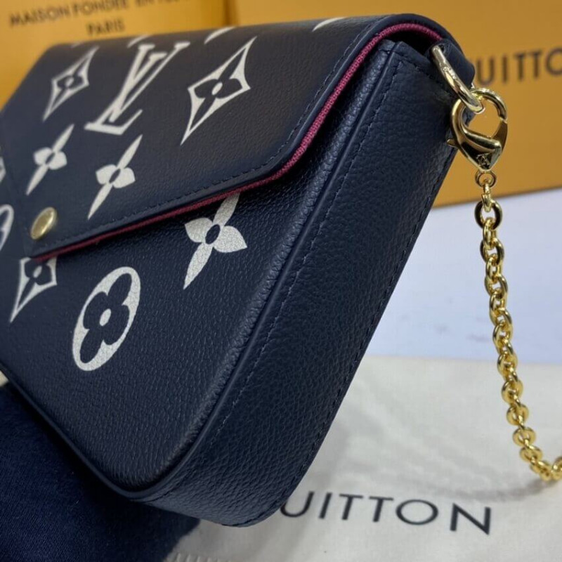 Louis Vuitton Bicolor Monogram Empreinte Leather Felicie Pochette M80482-5