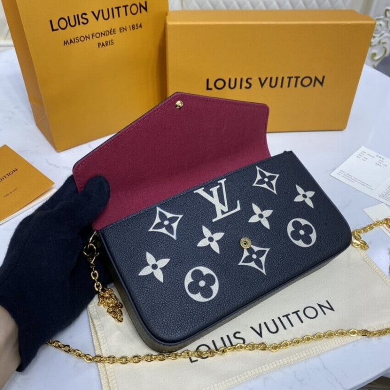 Louis Vuitton Bicolor Monogram Empreinte Leather Felicie Pochette M80482-11