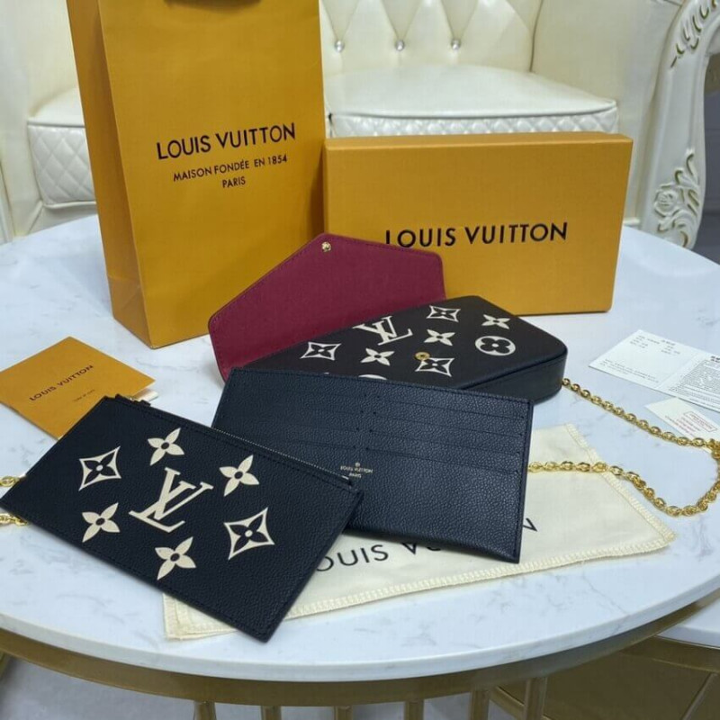 Louis Vuitton Bicolor Monogram Empreinte Leather Felicie Pochette M80482-12