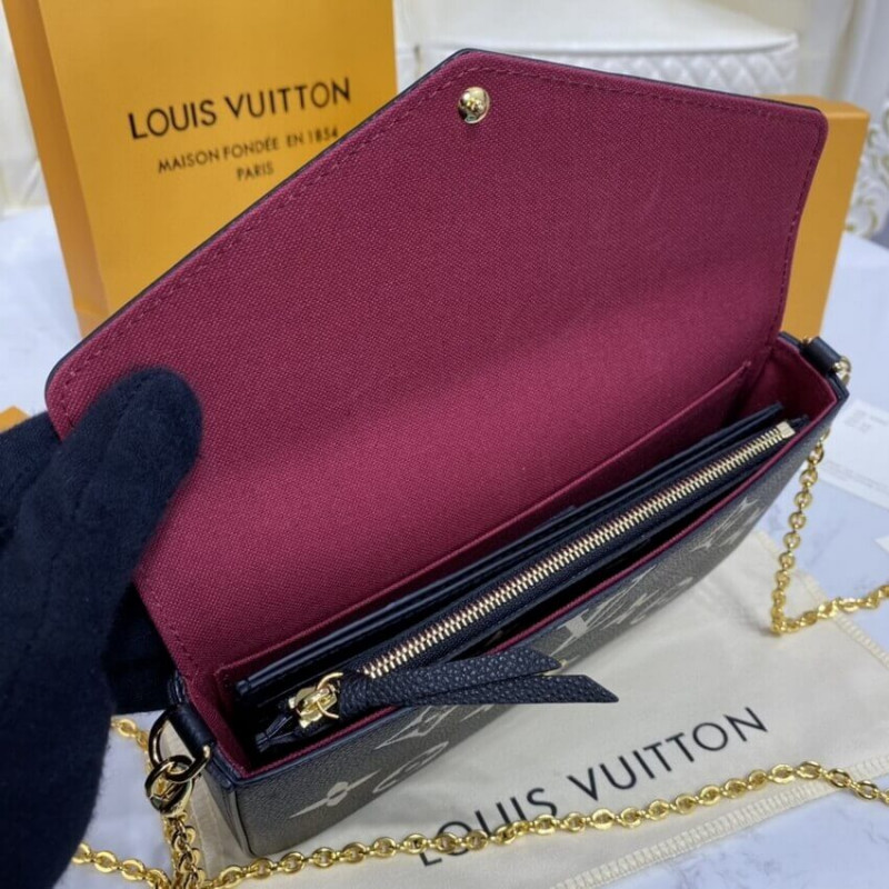 Louis Vuitton Bicolor Monogram Empreinte Leather Felicie Pochette M80482-13